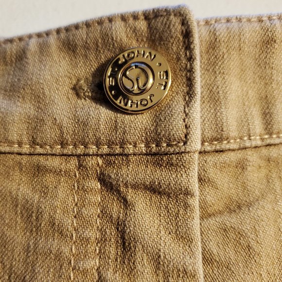 ST JOHN SPORT by Marie Gray Tan Pants/Jeans  Sz 10 - Picture 6 of 9